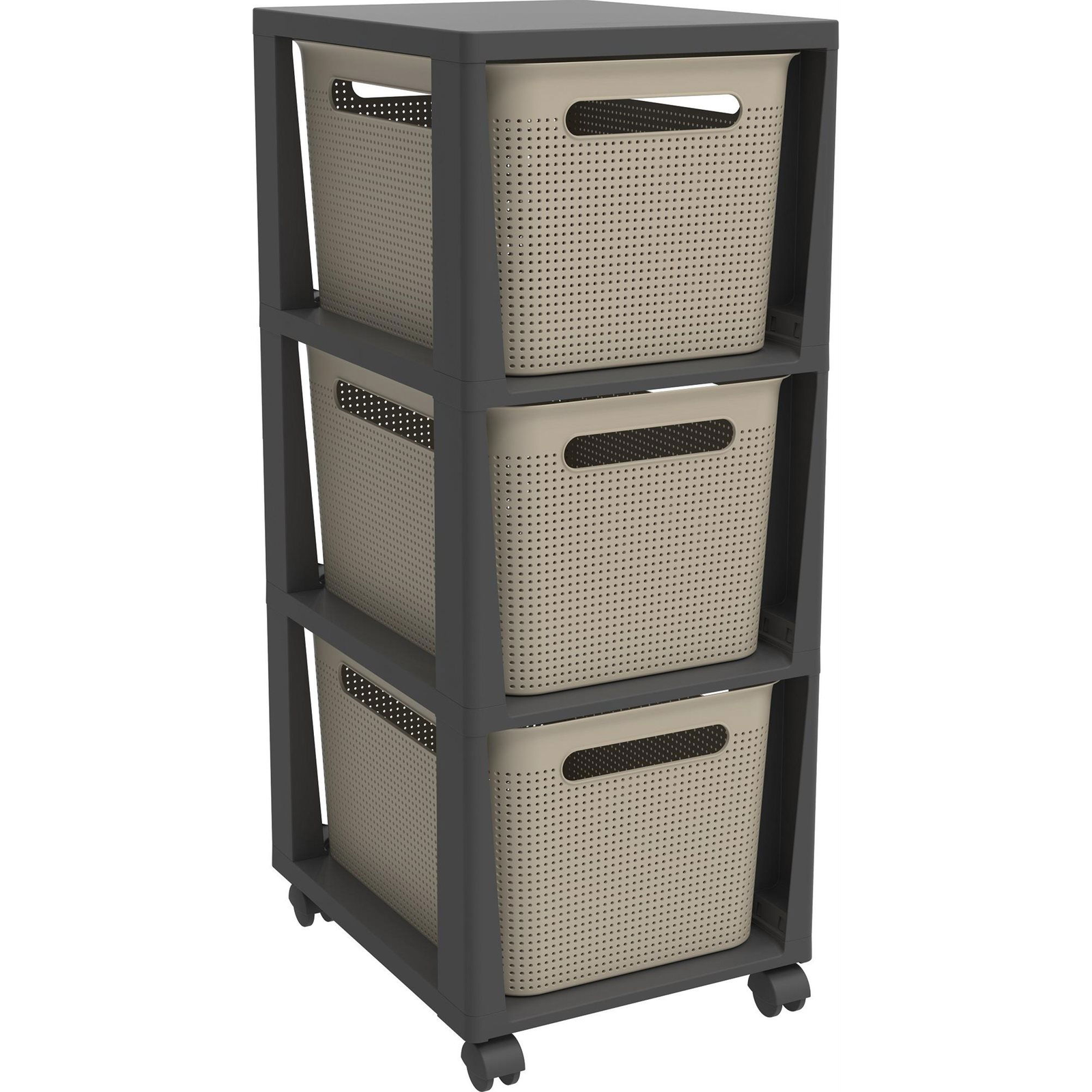 Rotho Brisen 3 x 16L - antracit /cappucino (1049707422)