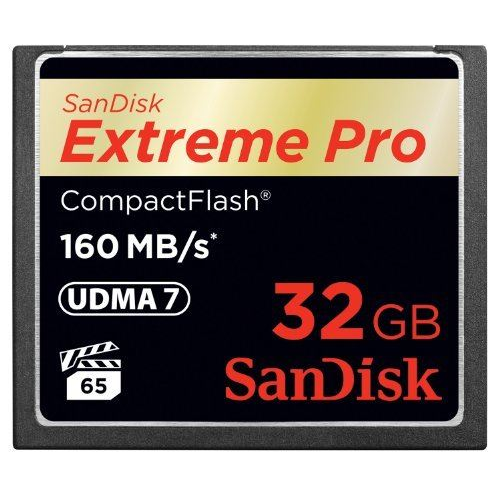 Карта памет SANDISK Extreme PRO, CompactFlash, 32GB VPG-65, 160 Mb/s