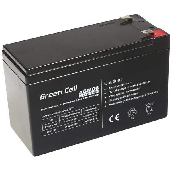 Rechargeable battery AGM 12V 9Ah Maintenancefree for UPS ALARM