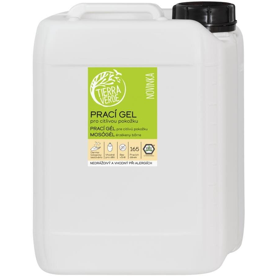 TIERRA VERDE mosógél érzékeny bőrre 5 l (165 mosás) (8595691814811)