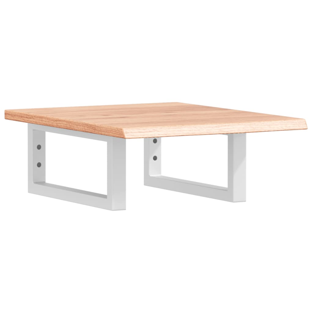 acél és tömör tölgyfa falra szerelhető mosdópolc (3302552)