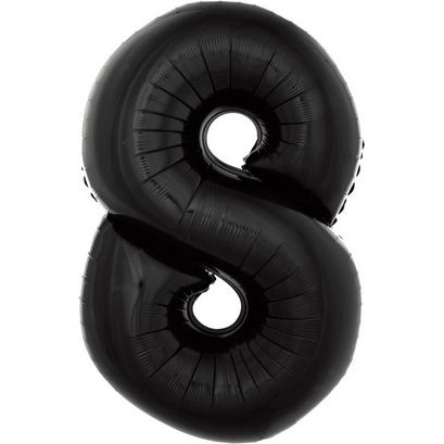  GoDan Balon foliowy "8" czarny 85cm