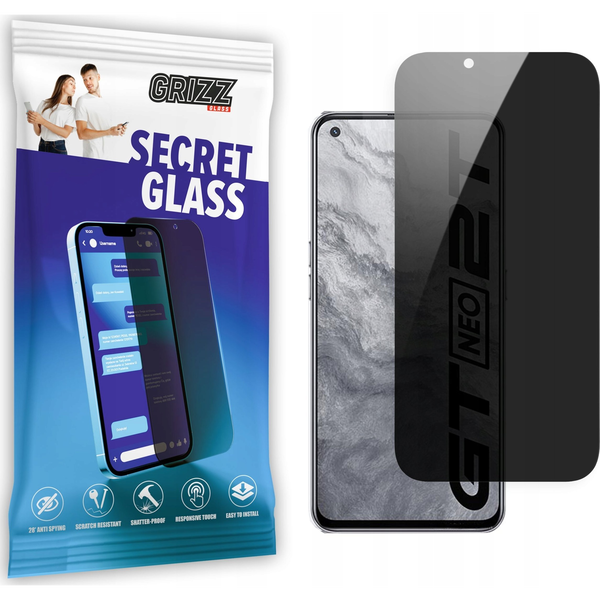  GrizzGlass Szkło prywatyzujące GrizzGlass SecretGlass Realme GT 2 Pro 5G