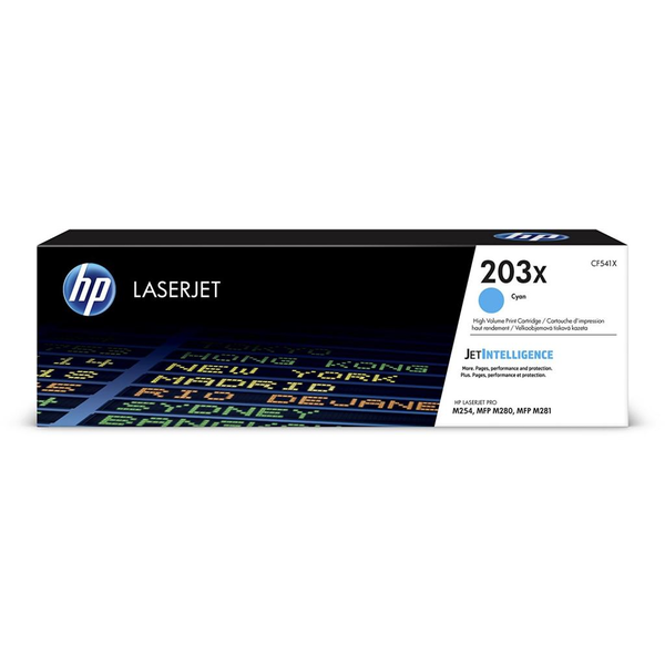 HP 203X High Yield Cyan Original LaserJet Toner Cartridge tonerová náplň 1 kusů