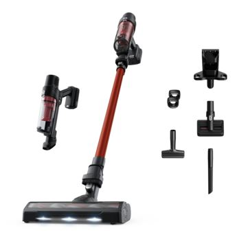 Rowenta RH6A73 2-i-1 stangstøvsuger Batteri Dry Poseløs Sort, Rød