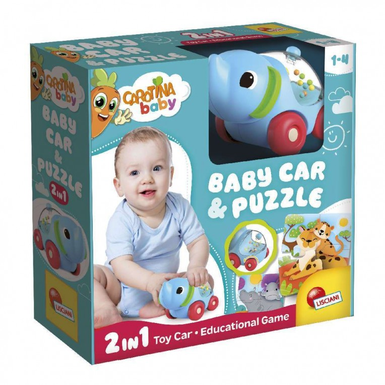 Carotina Baby Elefántos autó kirakóval (304-102280)