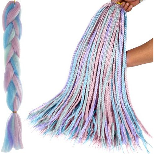 Syntetické vlasy modré Soulima clip in 60 cm