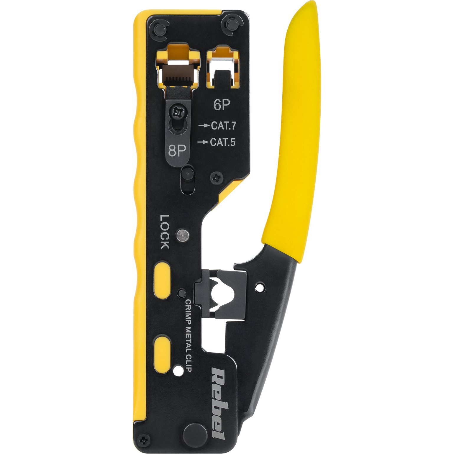 Krimpelő Szerszám RJ45/RJ12 Átmenő Csatlakozókhoz (RB-1006)