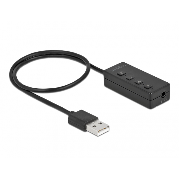Delock 66731 USB apa - 2 x Jack 3.5 mm anya adapter