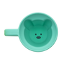 MELII 2 PCS SILICONE BEAR MUG, 145 ML, BLUE&MINT