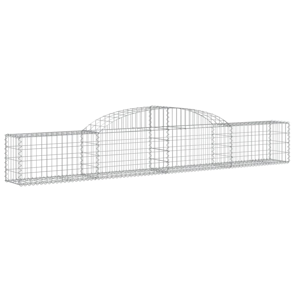 íves horganyzott vas gabion kosár 300 x 30 x 40/60 cm (153502)