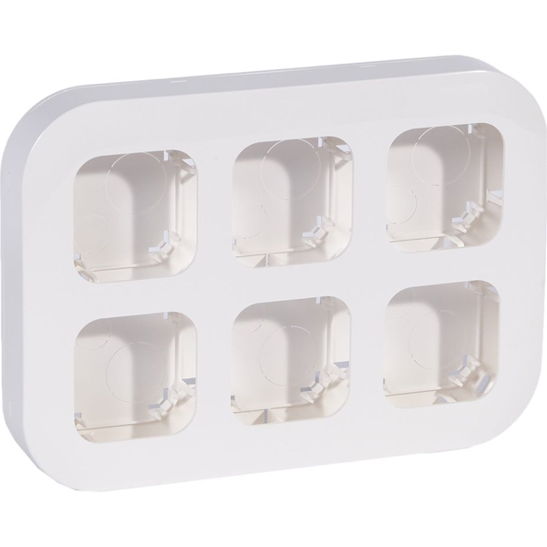 Legrand 782496 Forix vízszintesen/függőlegesen felszerelhető/fehér IP20 falonkivüli 6-os munkaállomás