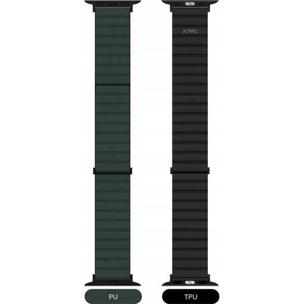 JCPal FlexDuo Apple Watch Szíj 38/40/41mm Fekete/Zöld