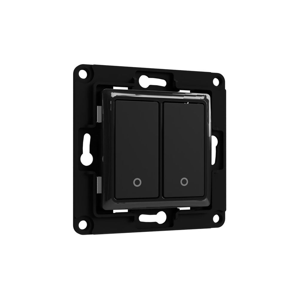 Shelly Wall Switch 2 fali kapcsoló 2 gombos fekete (Wall Switch 2)
