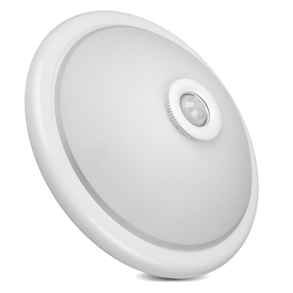 Plafón De Techo Con Sensor Pir Y Fuente De Luz Reemplazable 2x Max 40w E27
