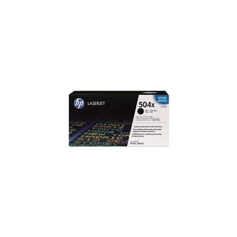 HP CE250X (504X) fekete eredeti toner (CE250X)