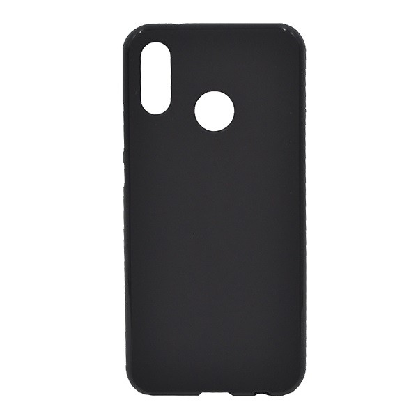 Szilikon telefonvédő (matt) FEKETE [Huawei P20 Lite] (5996457758128)