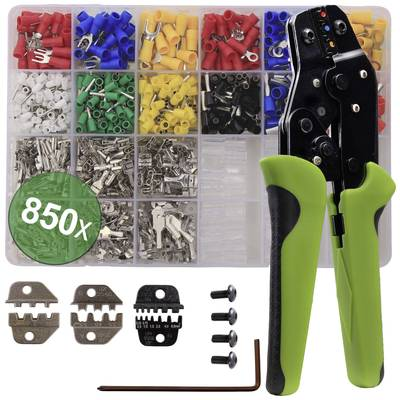 Quadrios (22T014) (22T014) Krimpelő fogó készlet Érvéghüvelyek, Laposérintkezős hüvelyek, Napelemes dugós csatlakozó 0.25 - 6 mm2 (22T014)