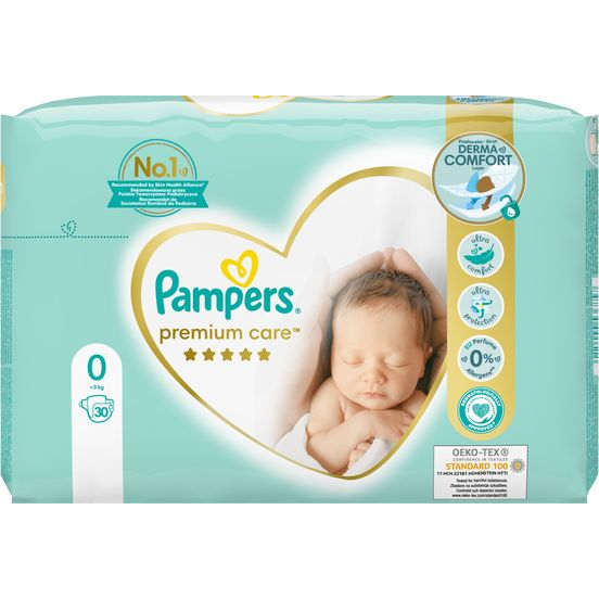 PAMPERS Premium Care Newborn 0 (30 db)
