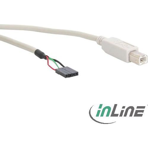 InLine 33440D cavo USB 0,4 m USB B Beige