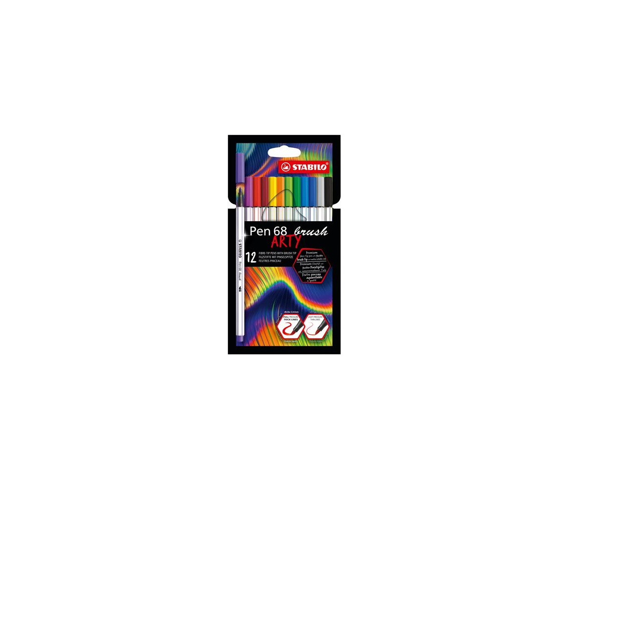 STABILO Pen 68 brush ARTY filctoll Különböző színekben 10 dB (568/10-21-20)