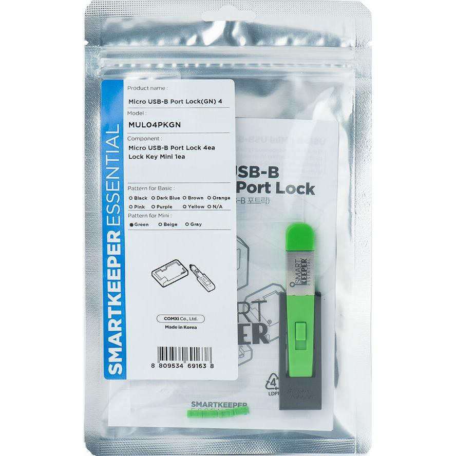 SmartKeeper MUL04PKGN Micro USB-B Portblokkoló (MUL04PKGN)