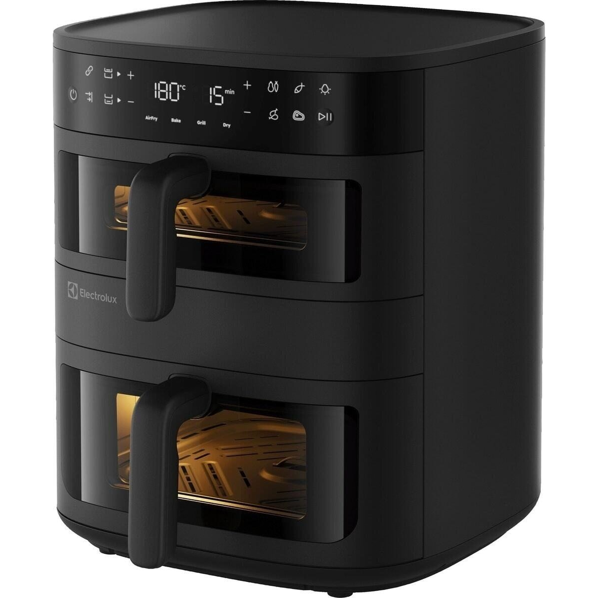 Bezkyslíková fritéza Electrolux 800 Dual Air Fryer EAFD11B – duálna