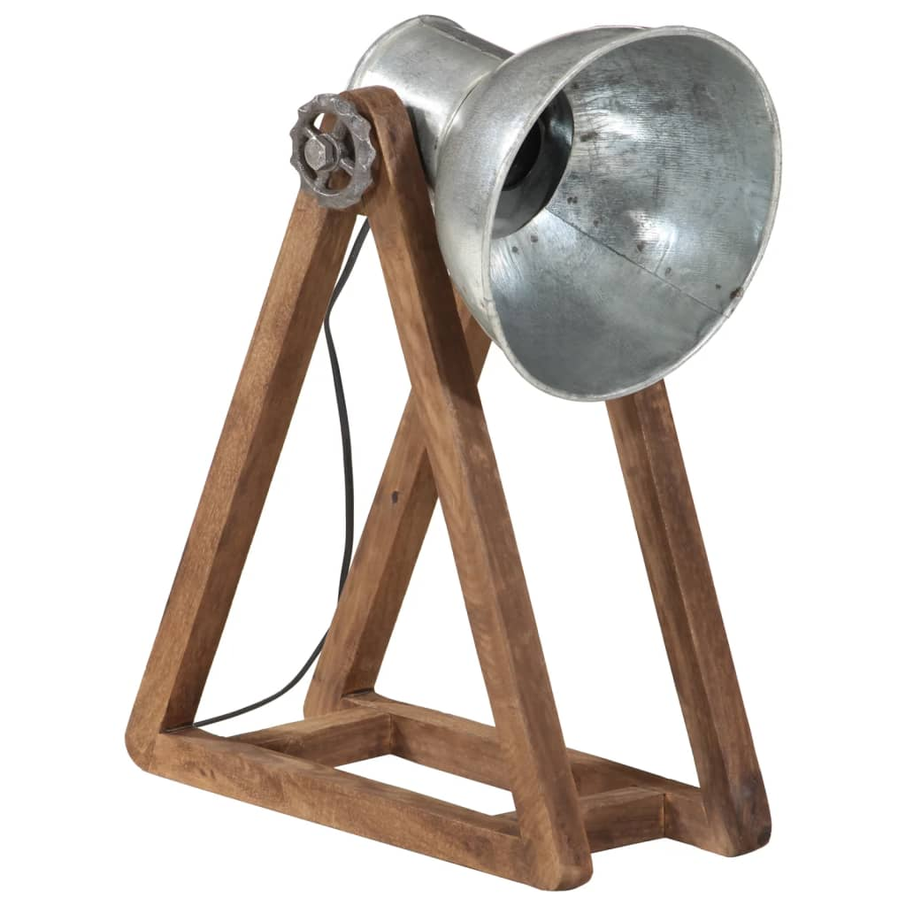 vintage ezüst asztali lámpa 25 W 30x17x40 cm E27 (371897)