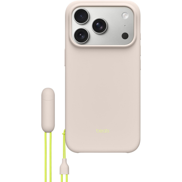 APPLE Beats MagSafe rögzítésű kameravezérlő kompatibilis tok támasszal iPhone 17 Pro mészkőszürke