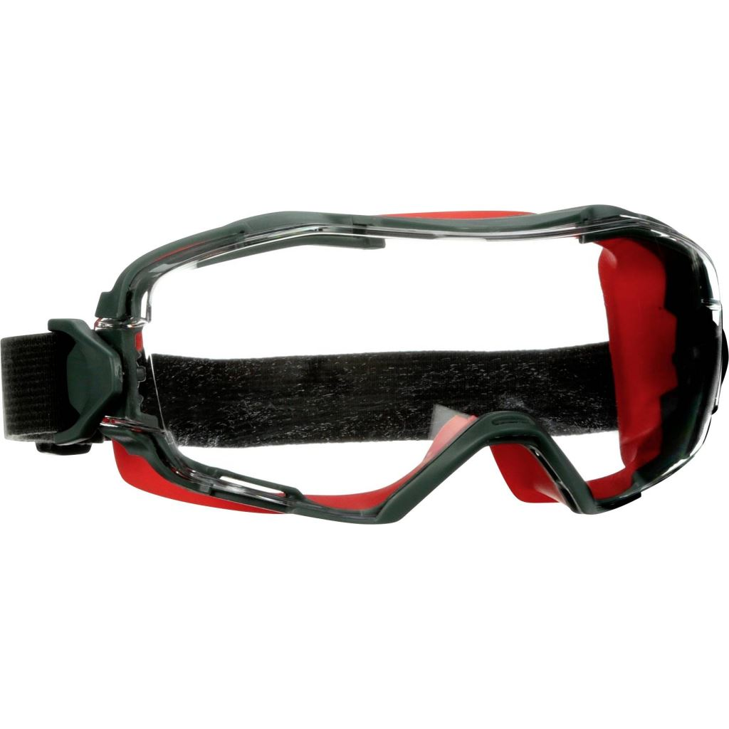 3M GoggleGear GG6001SGAF-RED teljes védőszemüveg, párásodásmentes, karcálló, piros (GG6001SGAF-RED)