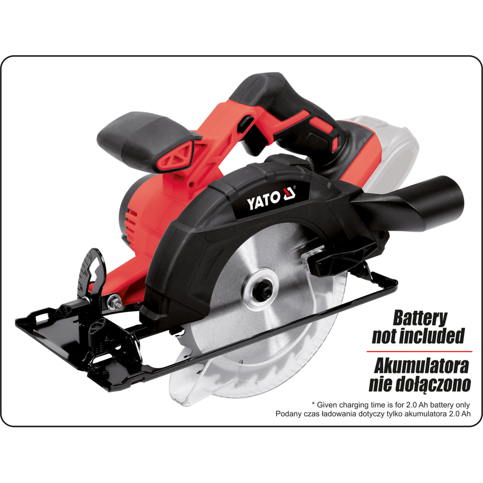 Yato YT-82811 Akkumulátoros körfűrész (akku és töltő nélkül) (YT-82811)