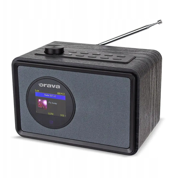 Orava g�o�nik P�enosn� r�diop�ij�ma�, czarny, regulacja g�o�no�ci, przeno�ny, USB/FM/AUX/Bluetooth, Mp3, WAV
