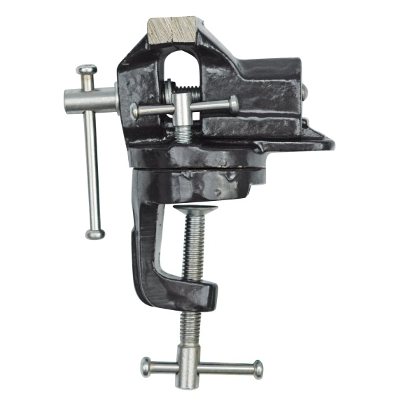 VOREL 75 mm-es, elforgatható asztali satu (36018)