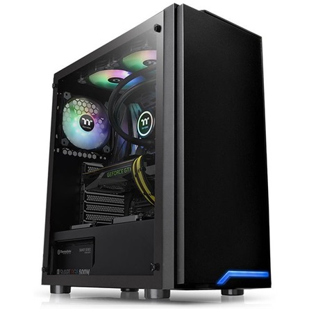 Thermaltake H100 TG táp nélküli ablakos ATX számítógépház fekete
