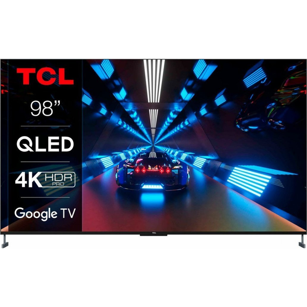 TCL C73 C735 2,49 M (98") 4K Ultra HD Smart TV Wi-Fi Fekete 800 cd/m²
