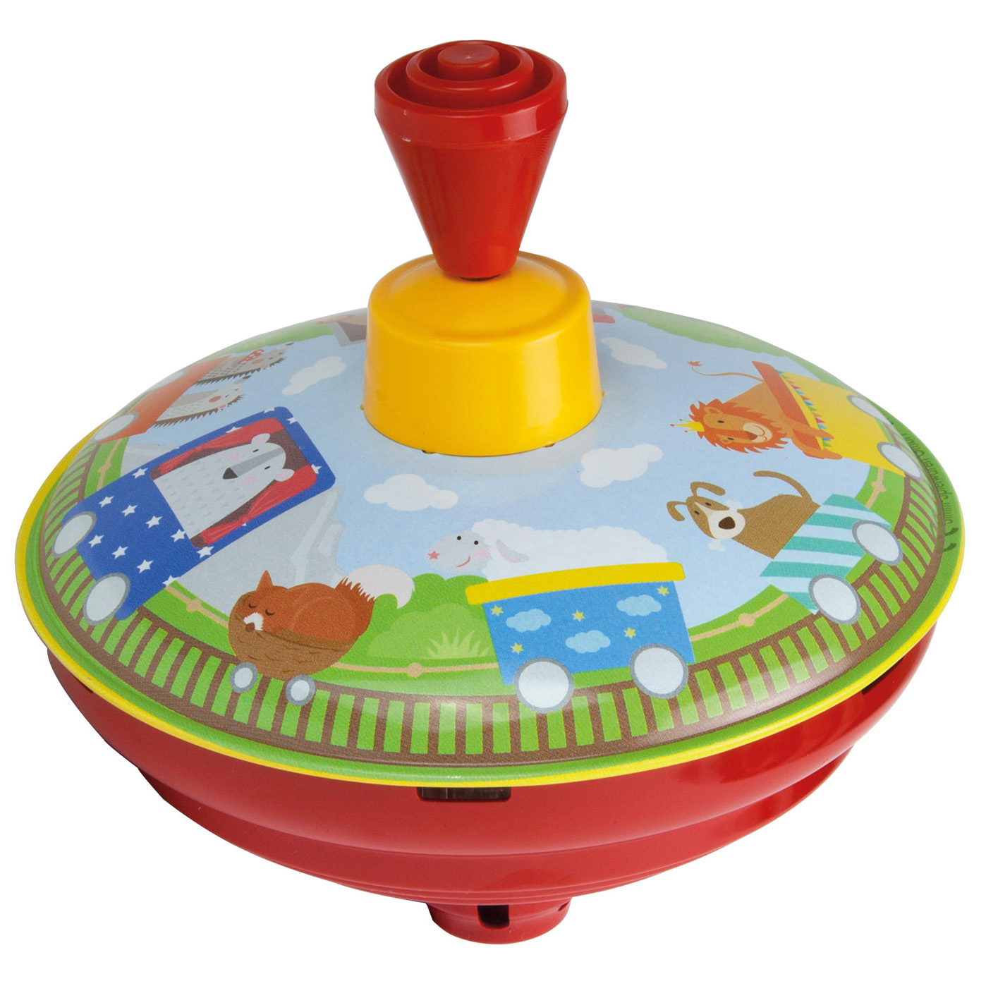 Lena: Kisvasút mintás búgócsiga 13cm-es (52583)