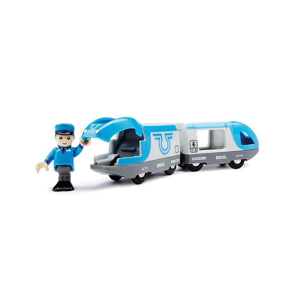 BRIO World Elemes utasszállító vonat - Kék