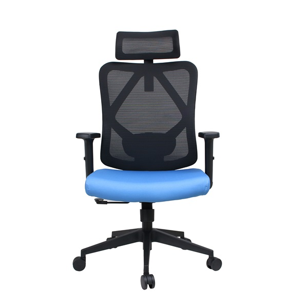 IRISOffice Eclipse kék/fekete ergonómikus, szövet-hálós irodai forgószék fej és háttámasszal (ECLIPSE KÉK FEKETE)