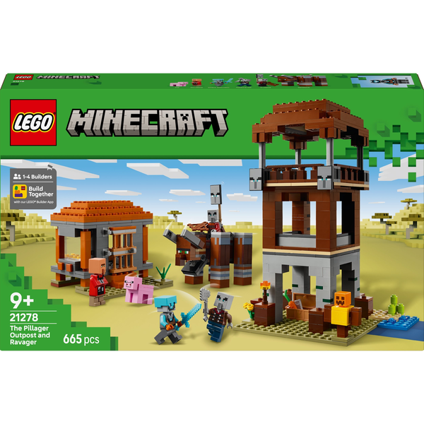 LEGO MINECRAFT THE ROBBER'S OUTPOST AND DESTROYER 21278