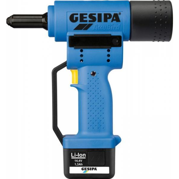 Gesipa AccuBird 1434898 Akkus popszegecshúzó pisztoly 14.4 V 2 Ah Lítiumion akkuval, Töltővel, Hordtáskával (7289-uniw)
