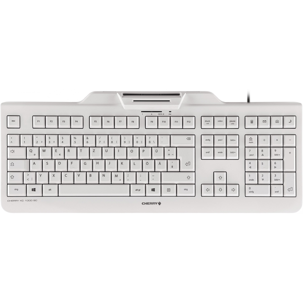 CHERRY KC 1000 SC toetsenbord Kantoor USB QWERTY Amerikaans Engels Grijs