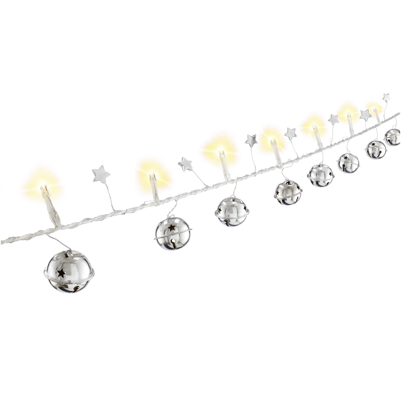 Goobay Bells Beltéri LED fényfüzér 1,3m - Meleg fehér (57949)