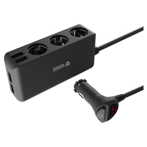 Adaptér pro nabíječku do auta Yenkee YAC 470 USB, USB-C, Quick Charge