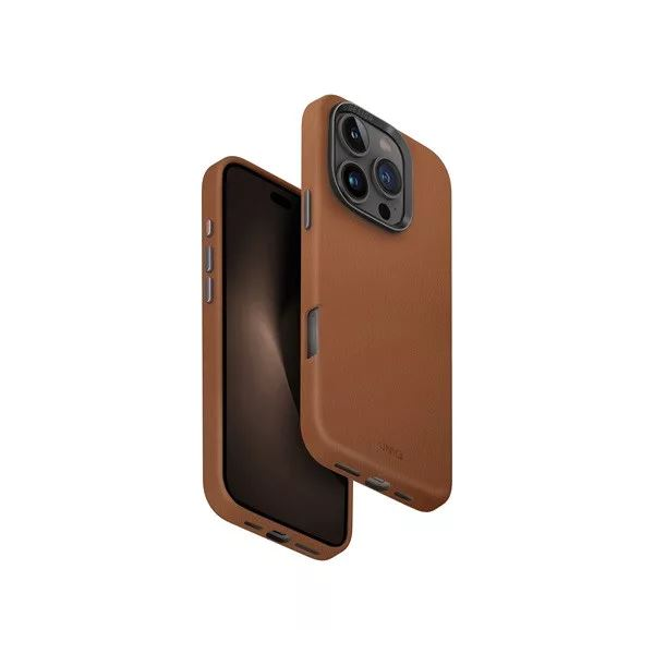 Uniq Lyden Apple iPhone 16 Pro MagSafe Bőr tok barna (UNIQ-IP6.3P(2024)-LYDMCML) (UNIQ-IP6.3P(2024)-LYDMCML)