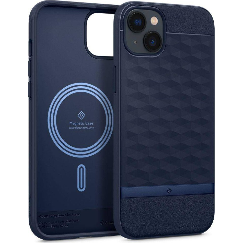 Caseology Parallax Apple iPhone 14 Plus MagSafe Szilikon Tok - Éjkék (810083831602-ACS04928)