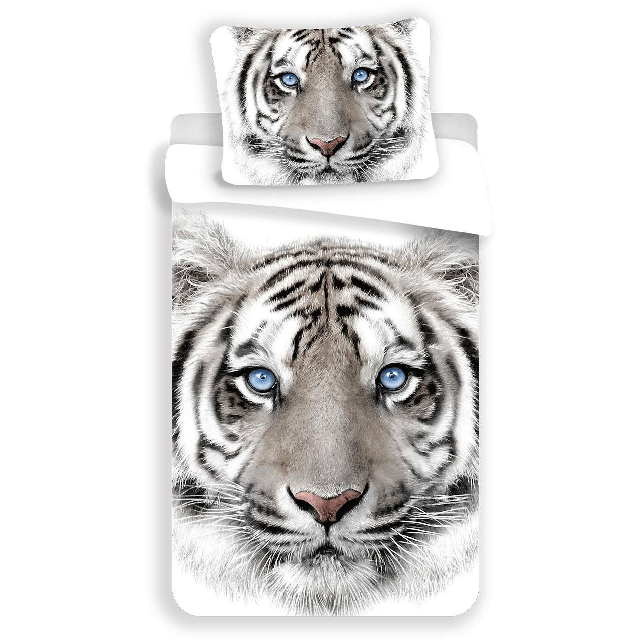 Jerry Fabrics Fehér tigris 140×200 cm (8592753018088)