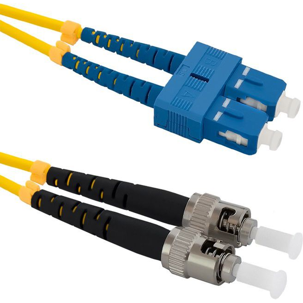  Qoltec Optic Patchcord SC/UPC - ST/UPC SM 9/125 G652D 5m (54062)