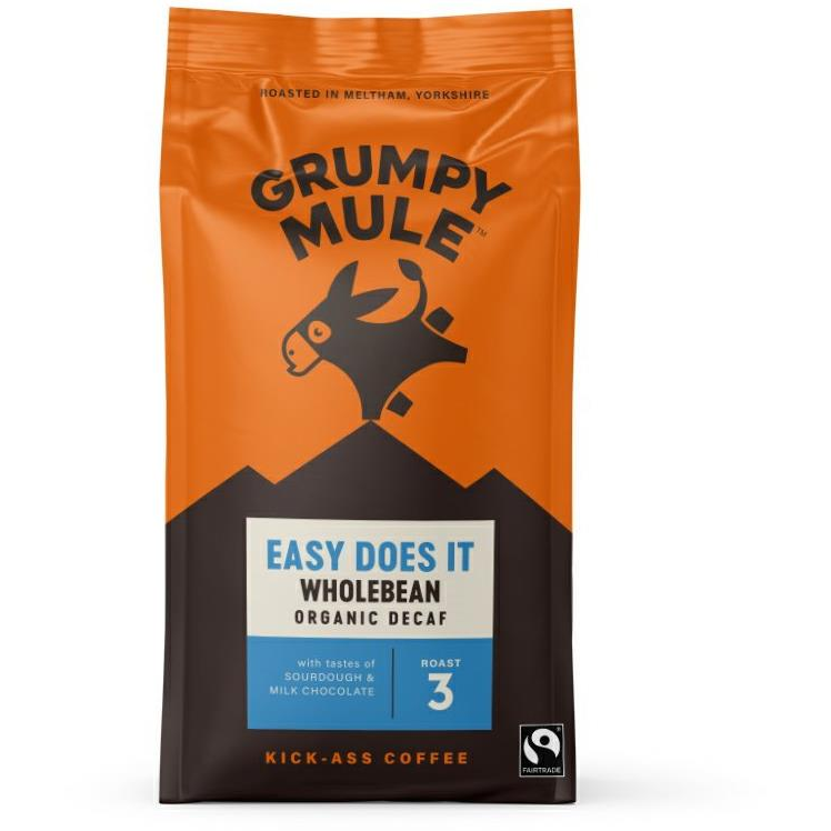 Grumpy Mule BIO SCA 83, koffeinmentes, szemes, Arabica, 200 g (5060003732518)