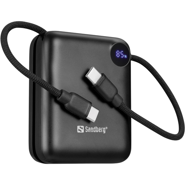 Sandberg Powerbank 10000 mAh PD20W Connect fekete