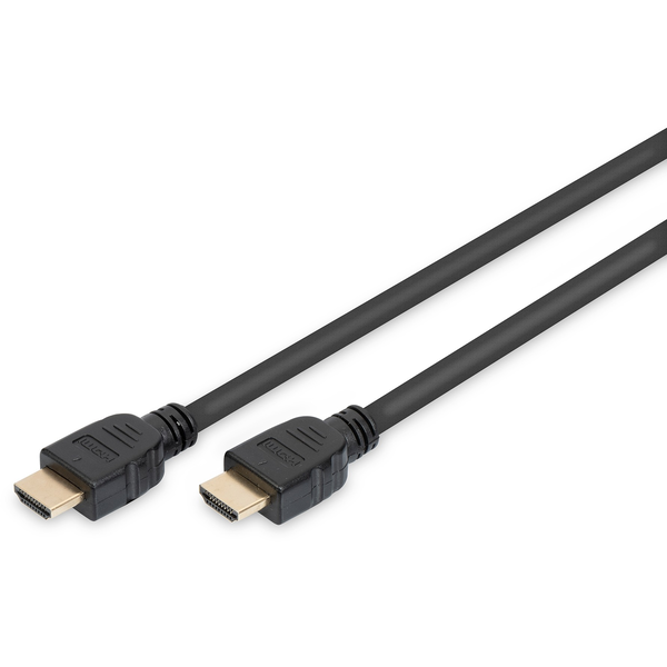 Кабел HDMI-HDMI HighSpeed, Ethernet връзка, AK-330124-010-S, 1 m, DIGITUS, черен